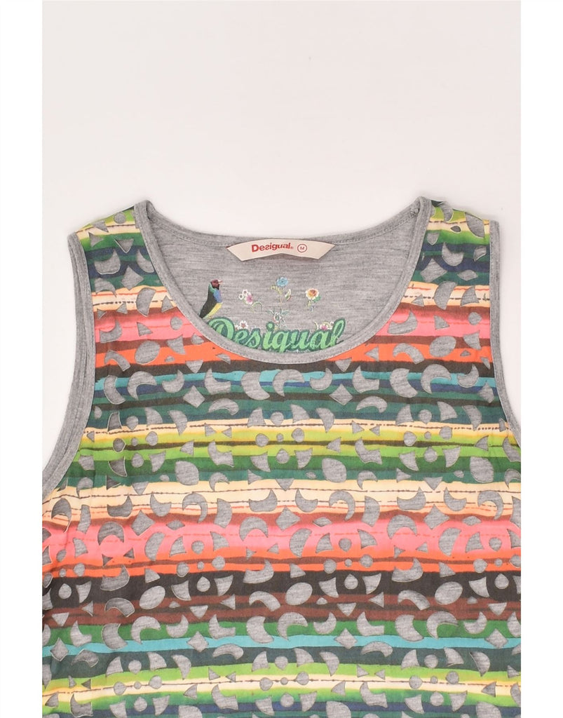 DESIGUAL Womens T-Shirt Dress UK 12 Medium Multicoloured | Vintage Desigual | Thrift | Second-Hand Desigual | Used Clothing | Messina Hembry 