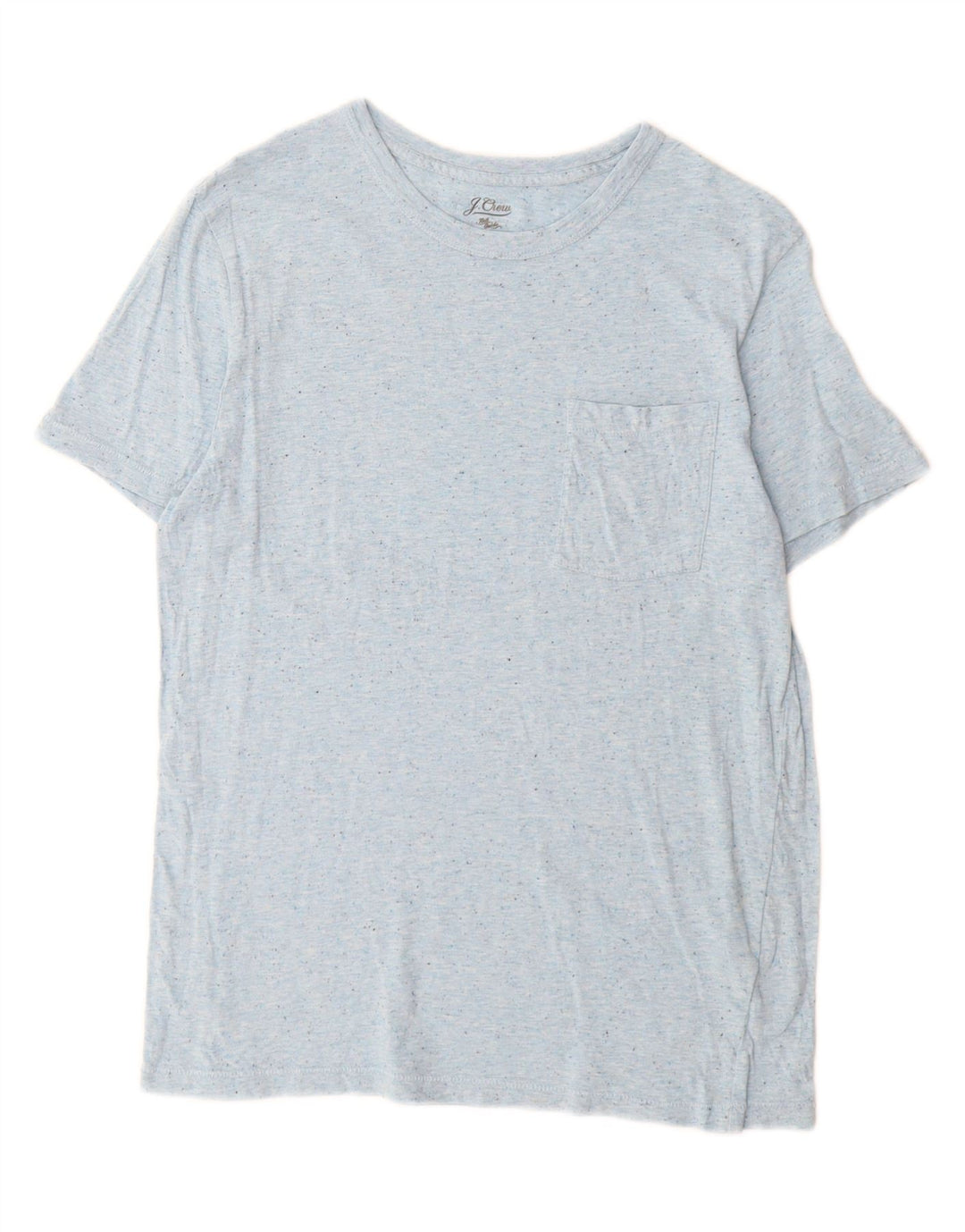 J. Crew Mens T-Shirt Top Small Blue Flecked Cotton
