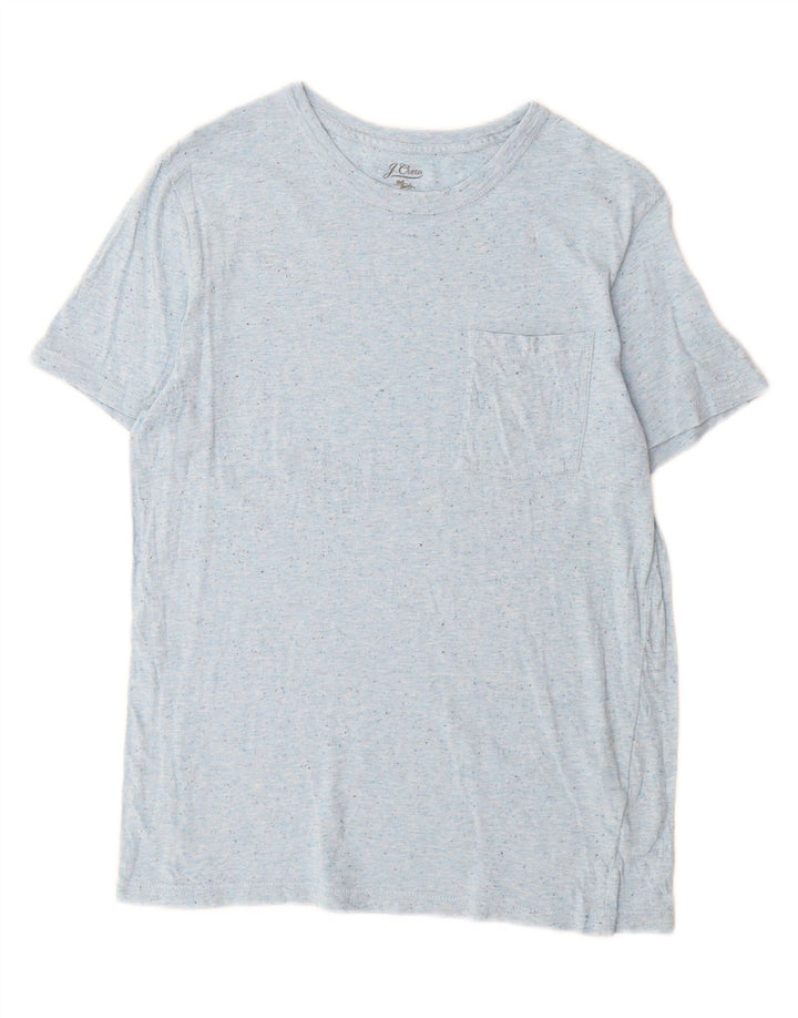 J. Crew Mens T-Shirt Top Small Blue Flecked Cotton