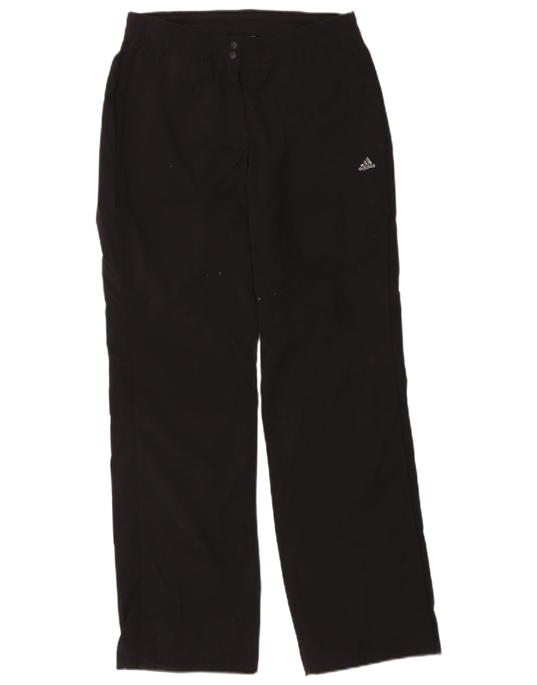 Adidas Womens Climalite Tracksuit Trousers UK 10 Small Black Polyester