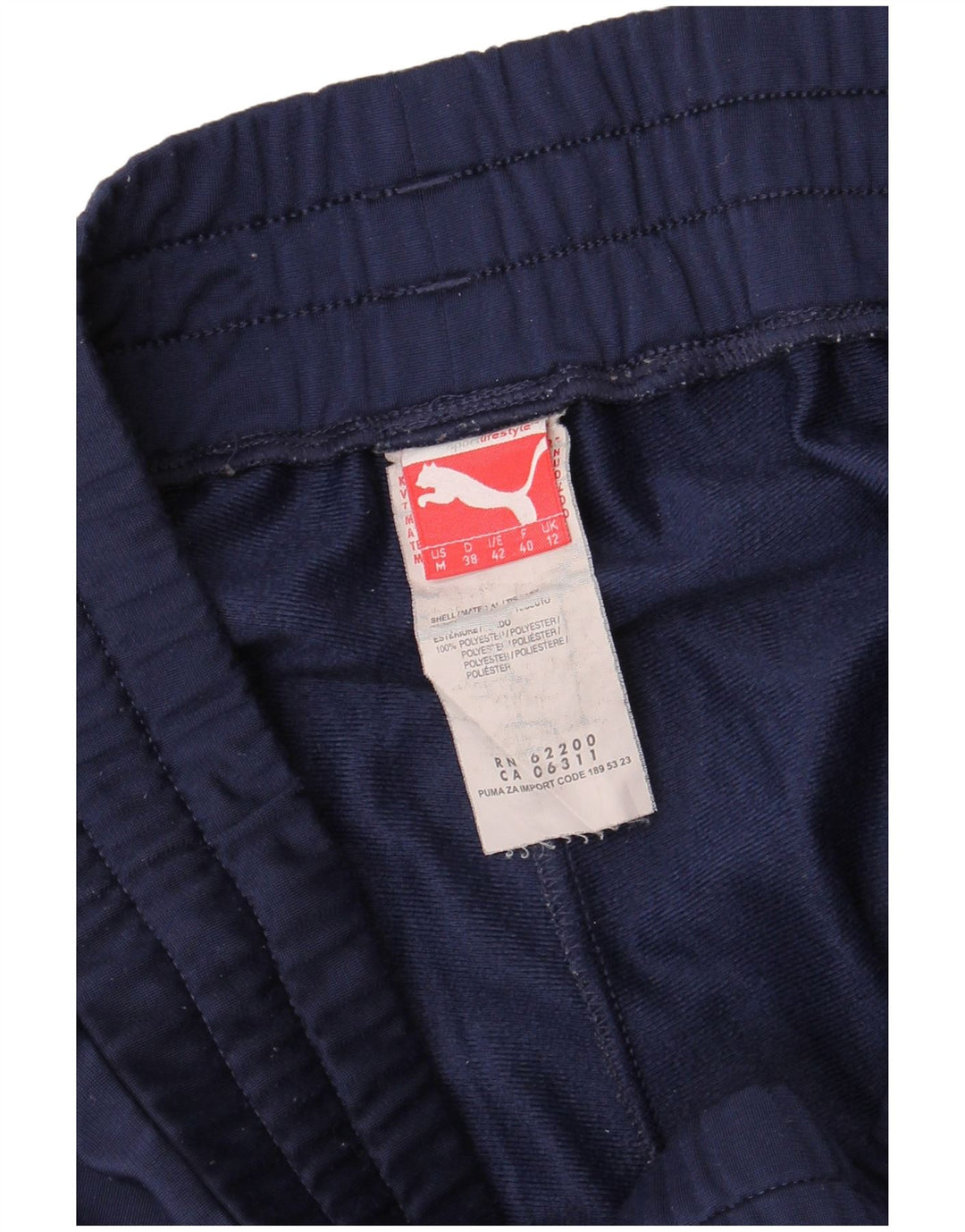 PUMA Womens Tracksuit Trousers Joggers UK 12 Medium Navy Blue Polyester