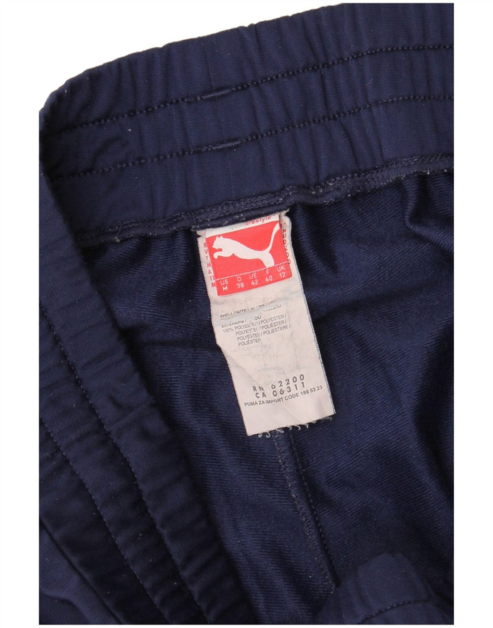 PUMA Womens Tracksuit Trousers Joggers UK 12 Medium Navy Blue Polyester