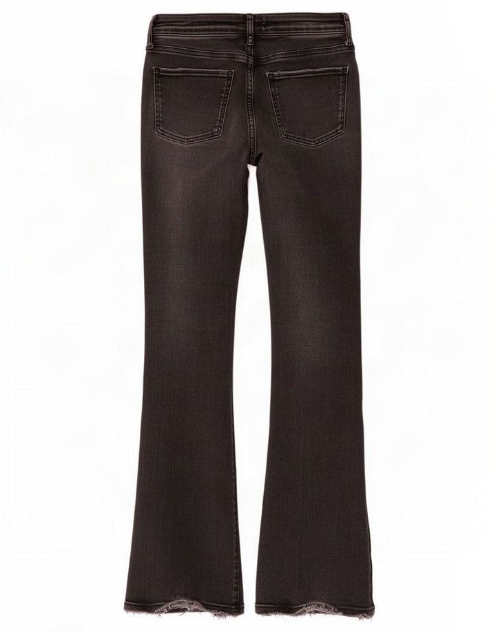 Zara Womens Flared Jeans EU 38 Small W28 L31 Black