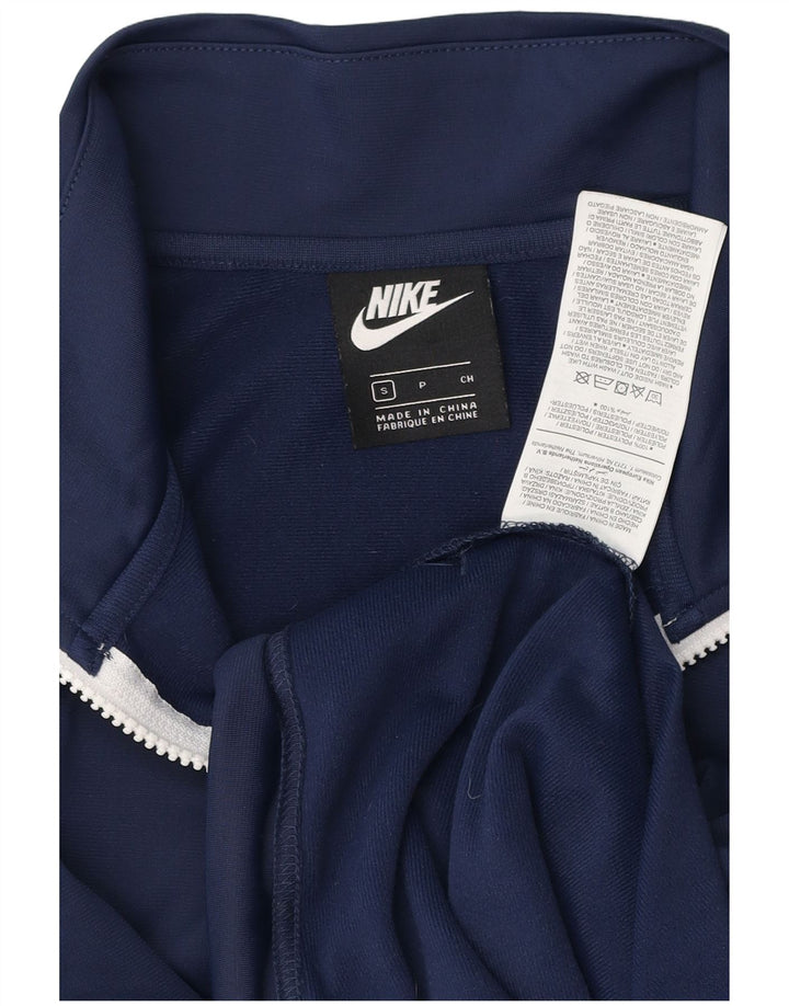 Nike Mens Tracksuit Top Jacket Small Navy Blue Polyester