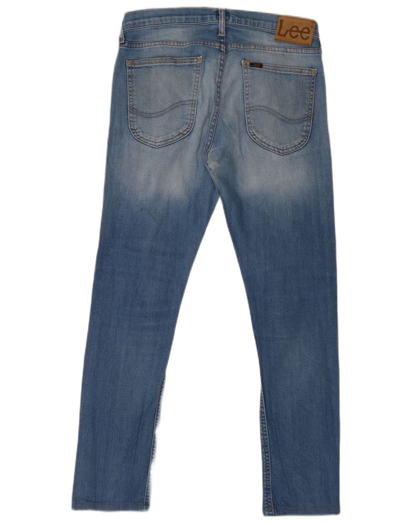 Lee Mens Luke Tapered Slim Jeans W31 L32 Blue Cotton