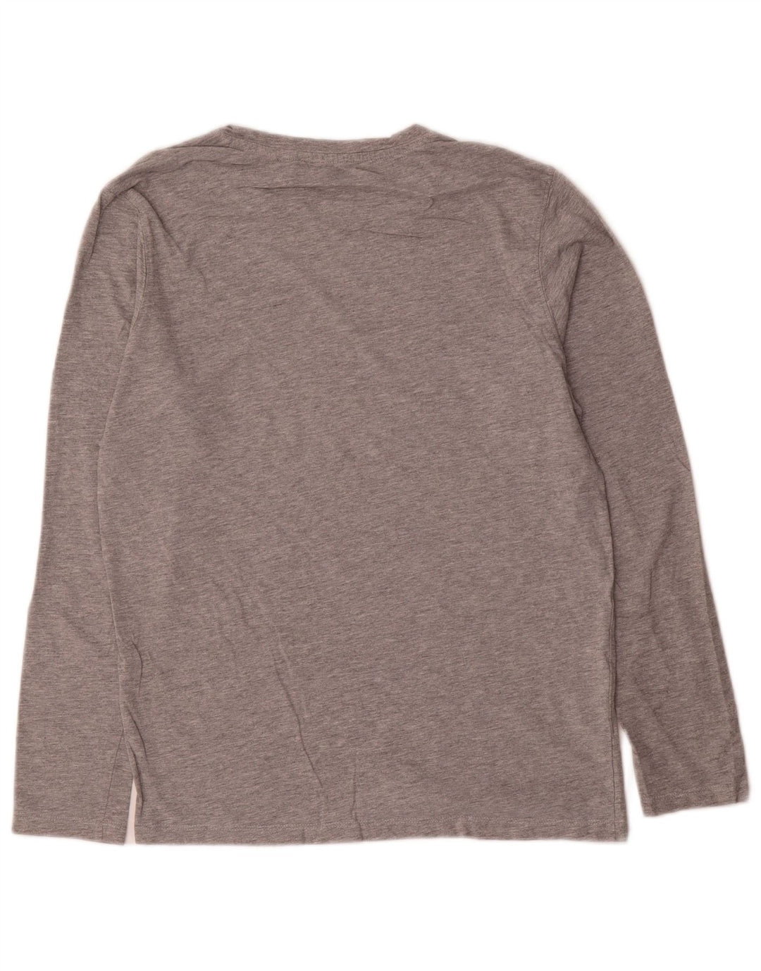 Jack & Jones Mens Top Long Sleeve Small Grey Flecked Cotton