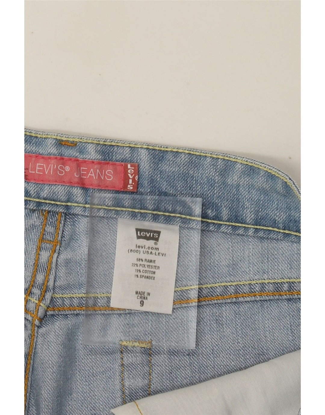 Levi's Womens Bermuda Denim Shorts US 9 Medium W32  Blue Ramie