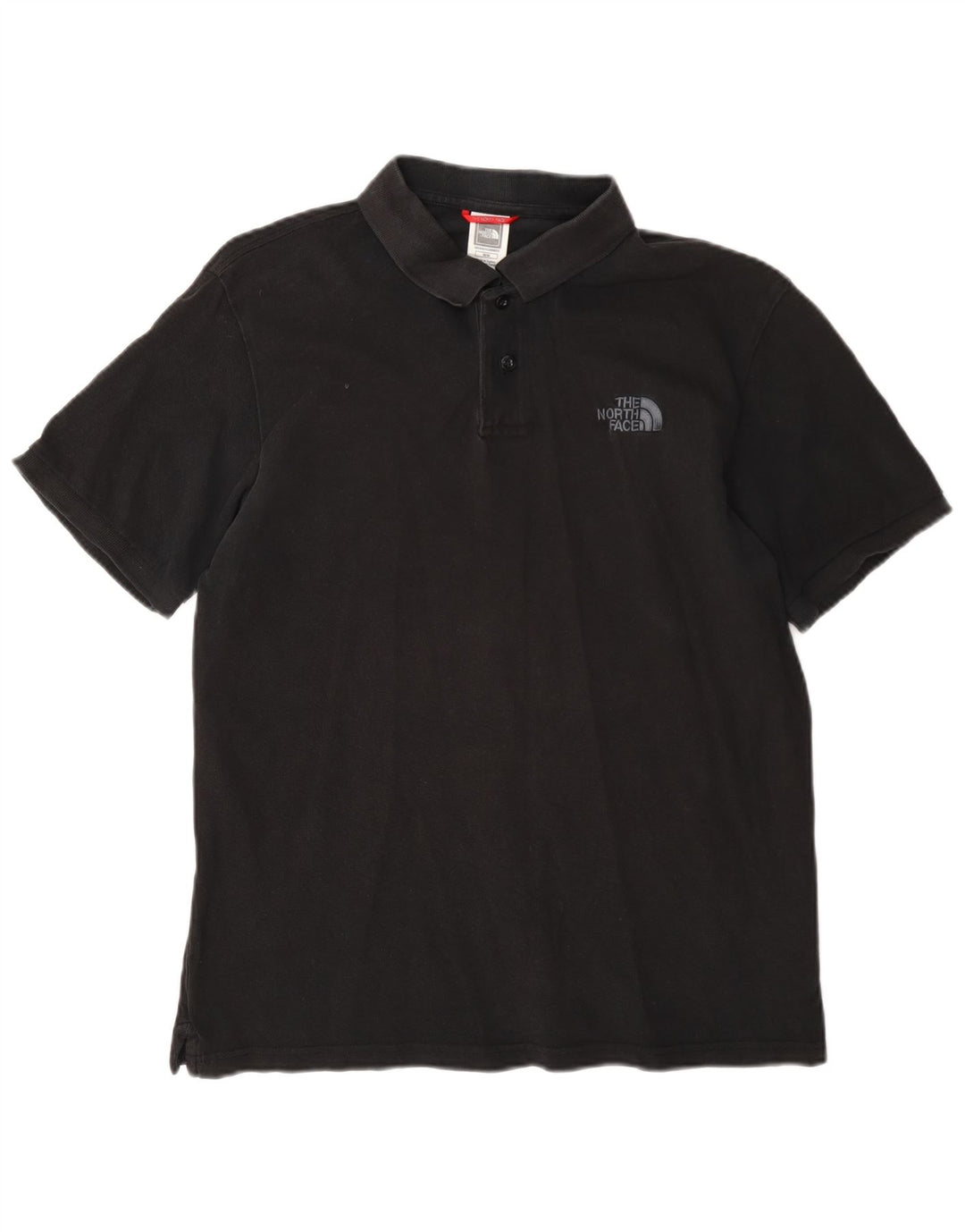 The North Face Mens Polo Shirt Medium Black Cotton
