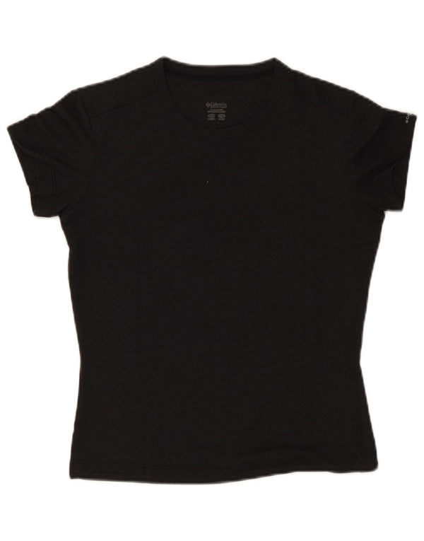 Columbia Womens T-Shirt Top UK 12 Medium Black Polyester
