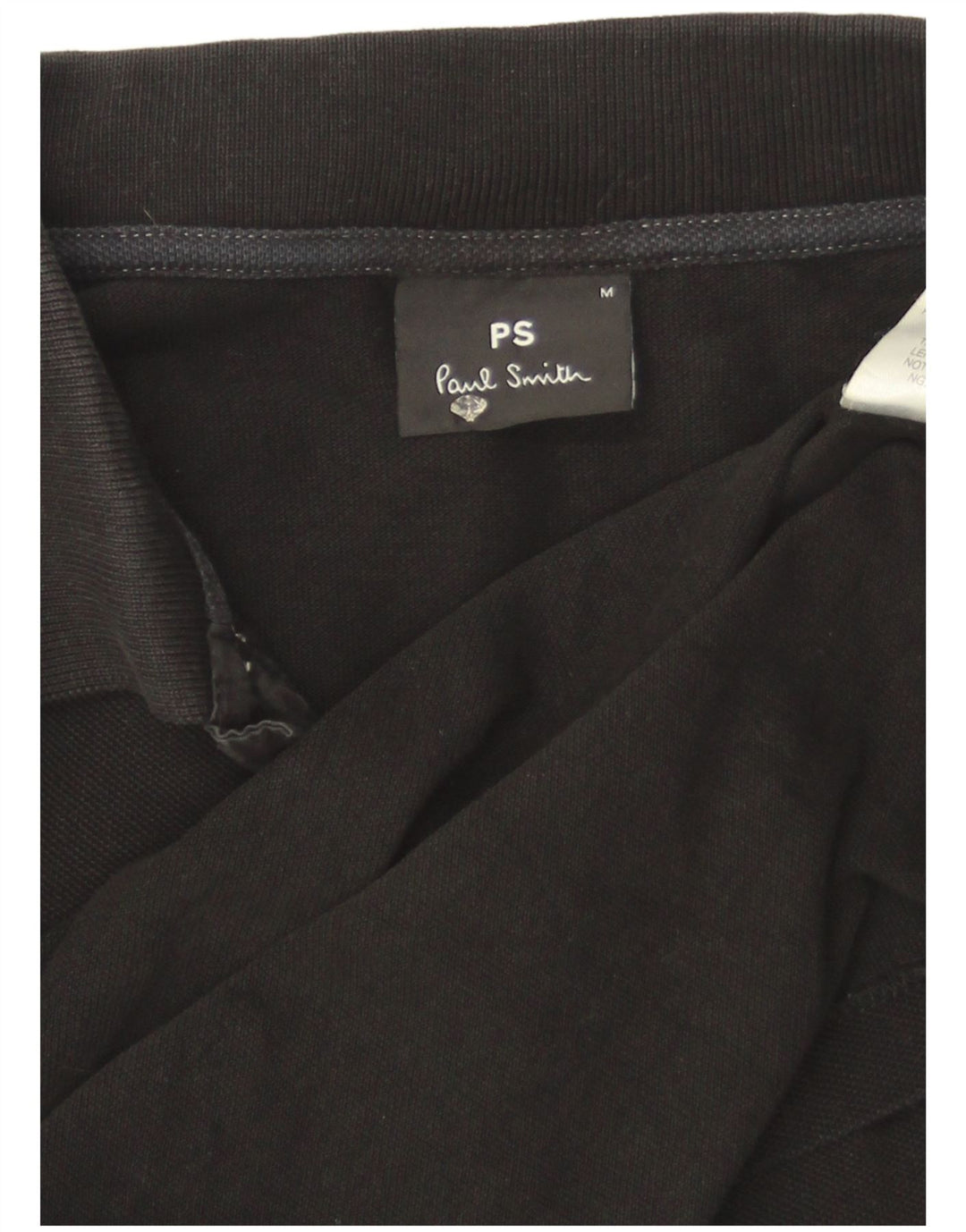 Paul Smith Mens Polo Shirt Medium Black Cotton