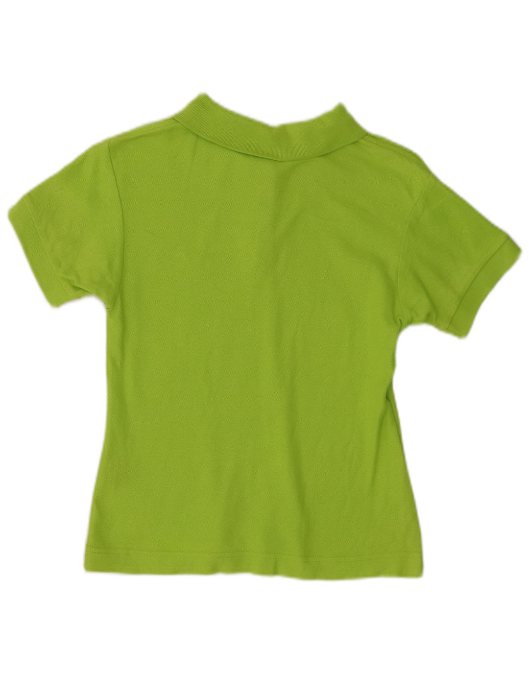 Fila Womens Crop Polo Shirt UK 12 Medium Green Cotton