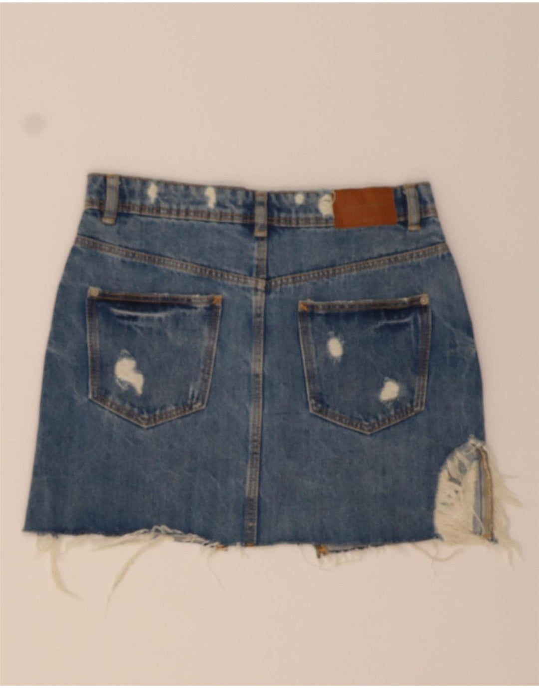 ZARA Womens Denim Skirt XS W25  Blue Vintage Zara and Second-Hand Zara from Messina Hembry 
