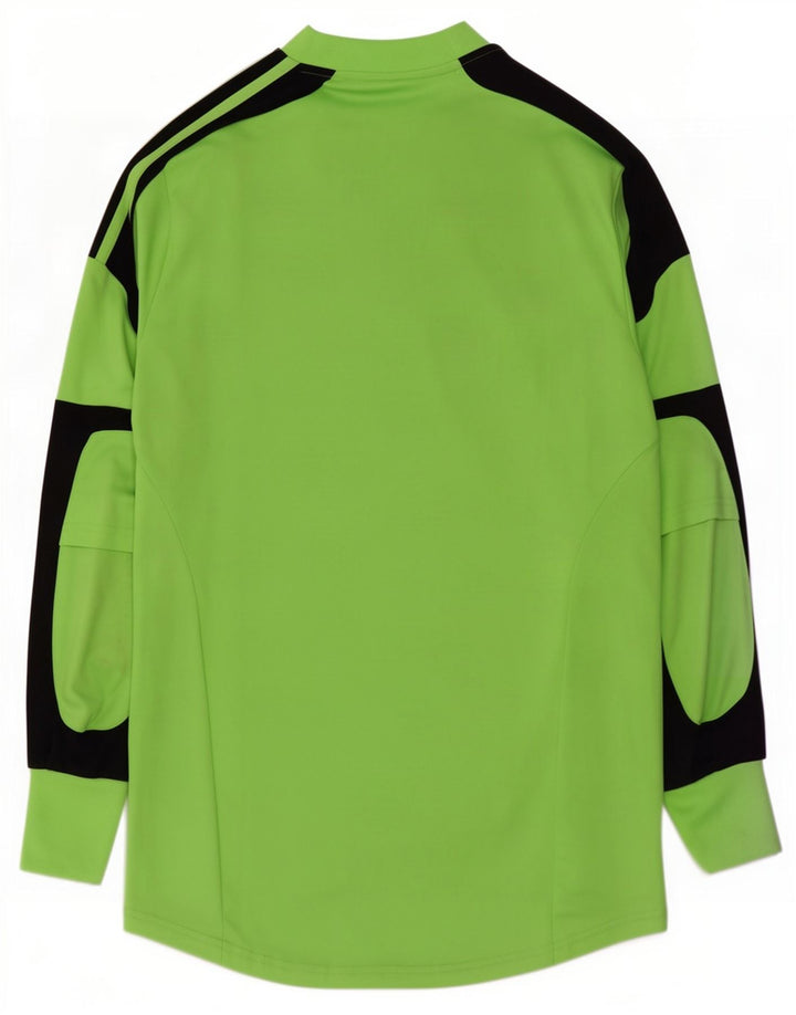 Adidas Mens Climacool Top Long Sleeve Medium Green Colourblock Polyester