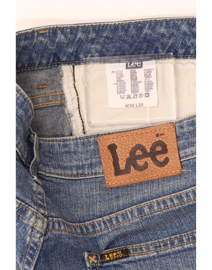 Lee Mens Bootcut Jeans W34 L33 Blue Cotton