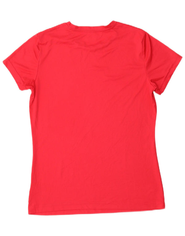 Reebok Womens Graphic T-Shirt Top UK 14 Large Pink Polyester