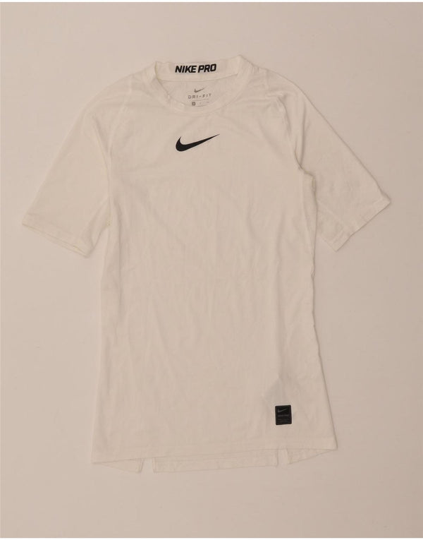 Nike Mens Dri Fit Graphic T-Shirt Top Small White Polyester