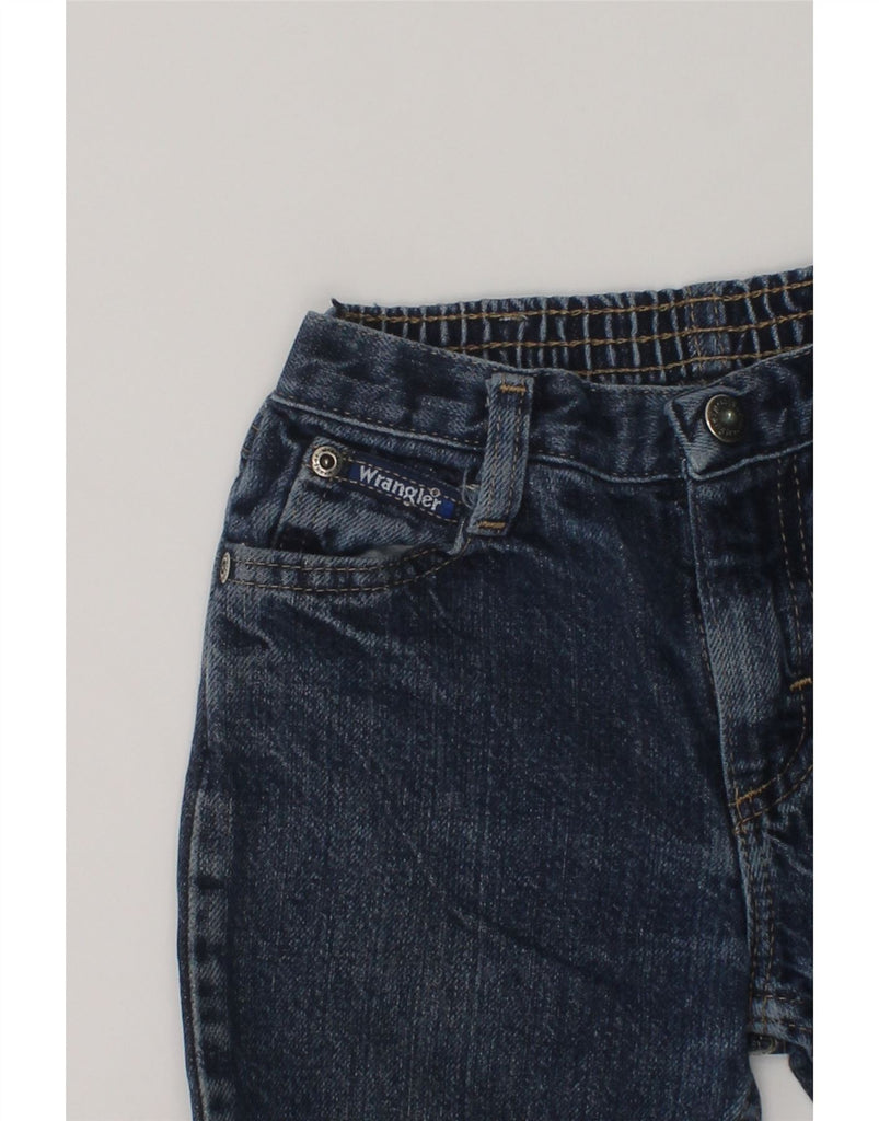 WRANGLER Boys Straight Jeans 4-5 Years W20 L17 Navy Blue Cotton | Vintage Wrangler | Thrift | Second-Hand Wrangler | Used Clothing | Messina Hembry 