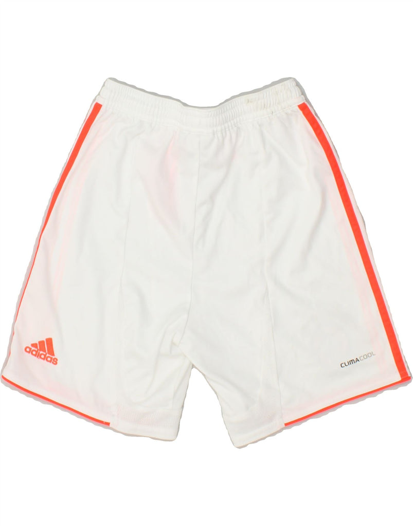 ADIDAS Boys Climacool Graphic Sport Shorts 9-10 Years White Polyester | Vintage Adidas | Thrift | Second-Hand Adidas | Used Clothing | Messina Hembry 