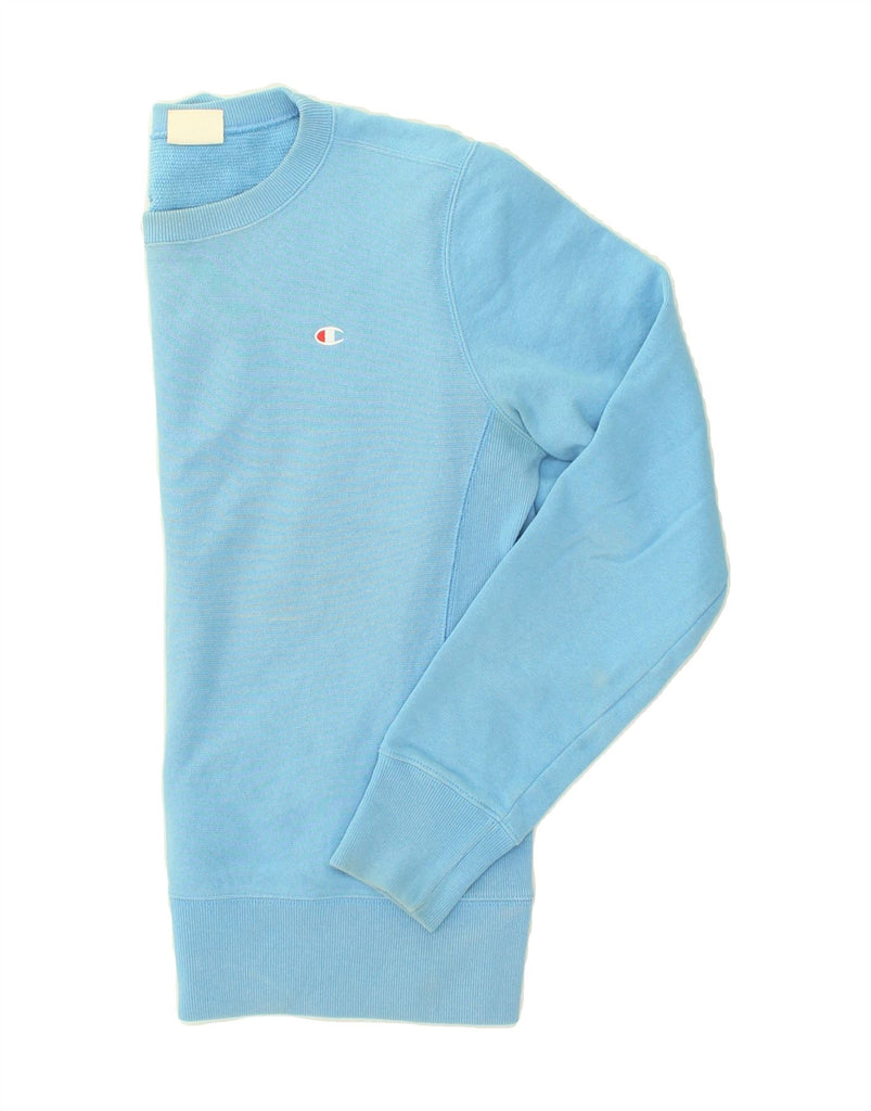 CHAMPION Mens Sweatshirt Jumper Medium Blue Cotton | Vintage Champion | Thrift | Second-Hand Champion | Used Clothing | Messina Hembry 