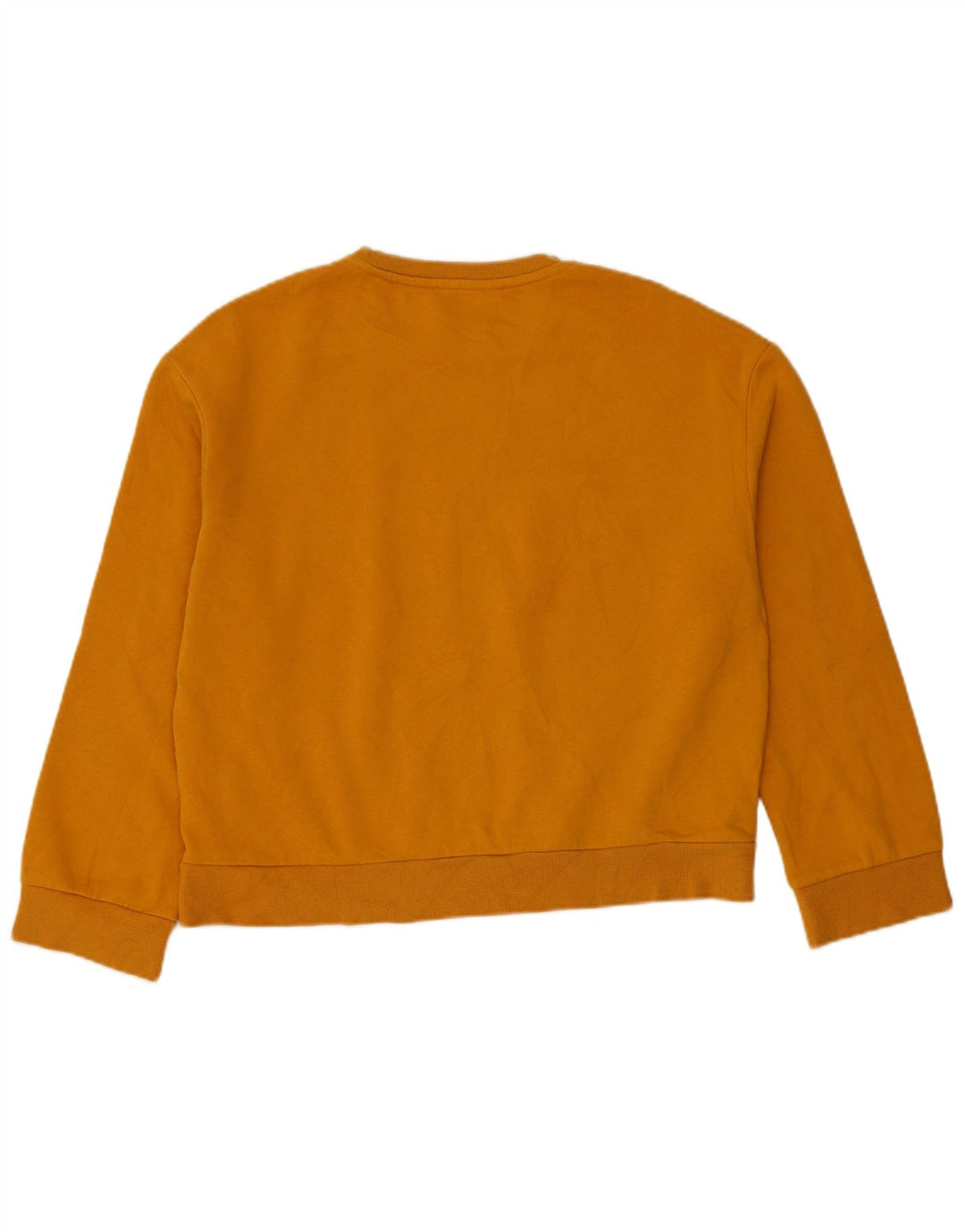 Zara Womens Oversized Sweatshirt Jumper UK 10 Small Orange Cotton