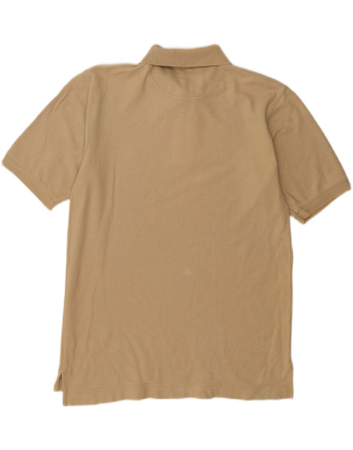 Timberland Mens Polo Shirt Small Beige Cotton
