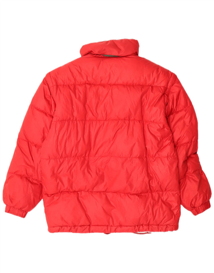 CIESSE PIUMINI Mens Hooded Padded Jacket IT 46 Small Red Polyamide