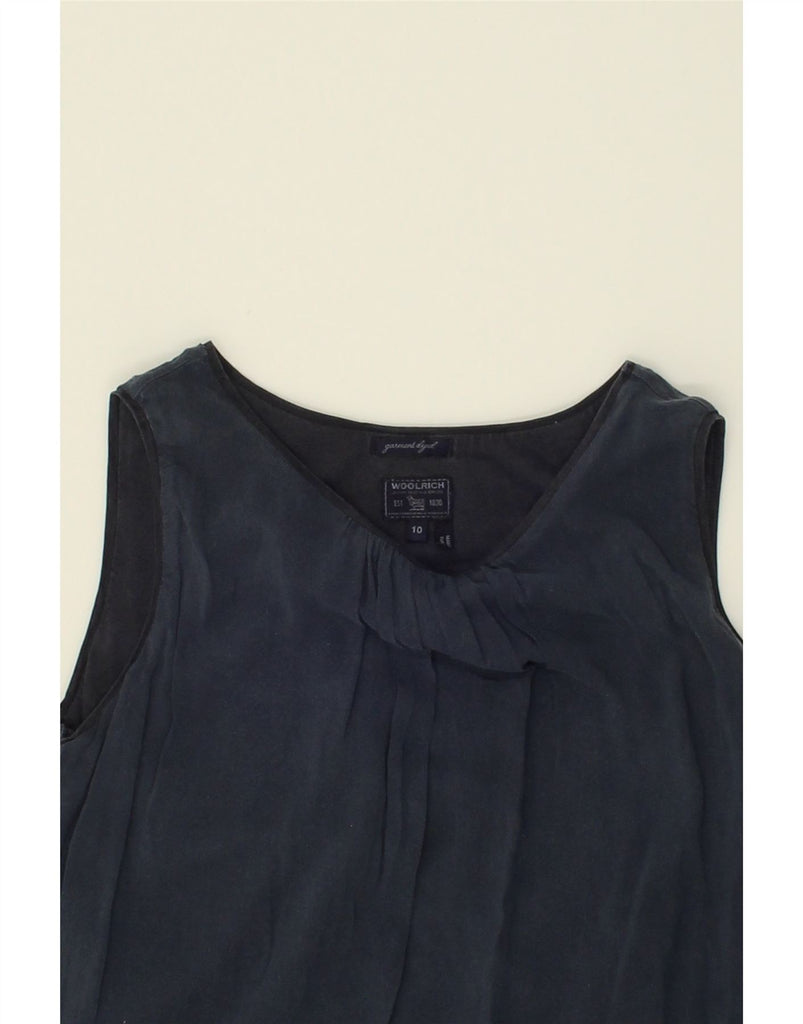 WOOLRICH Girls Garment Dyed Sleeveless Tent Dress 9-10 Years Navy Blue | Vintage Woolrich | Thrift | Second-Hand Woolrich | Used Clothing | Messina Hembry 