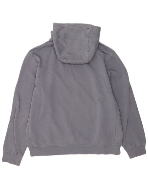 Nike Mens Hoodie Jumper Medium Blue Cotton