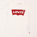 LEVI'S Womens Graphic T-Shirt Top UK 8 Small White Cotton Vintage Levi's and Second-Hand Levi's from Messina Hembry 
