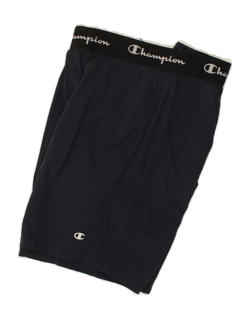 CHAMPION Mens Graphic Sport Shorts Medium Navy Blue Polyamide Vintage Champion and Second-Hand Champion from Messina Hembry 