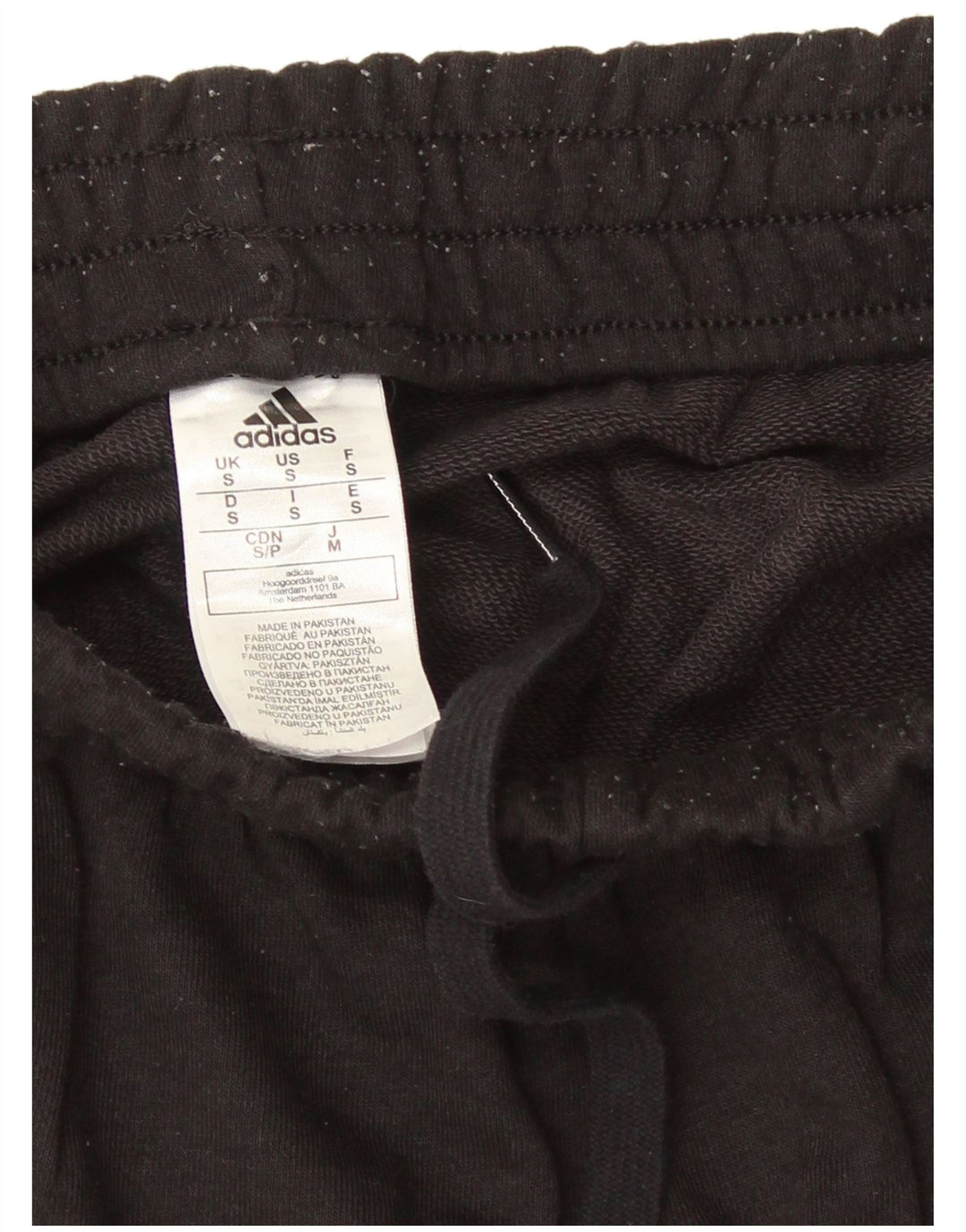 Adidas Mens Tracksuit Trousers Joggers Small  Black Cotton
