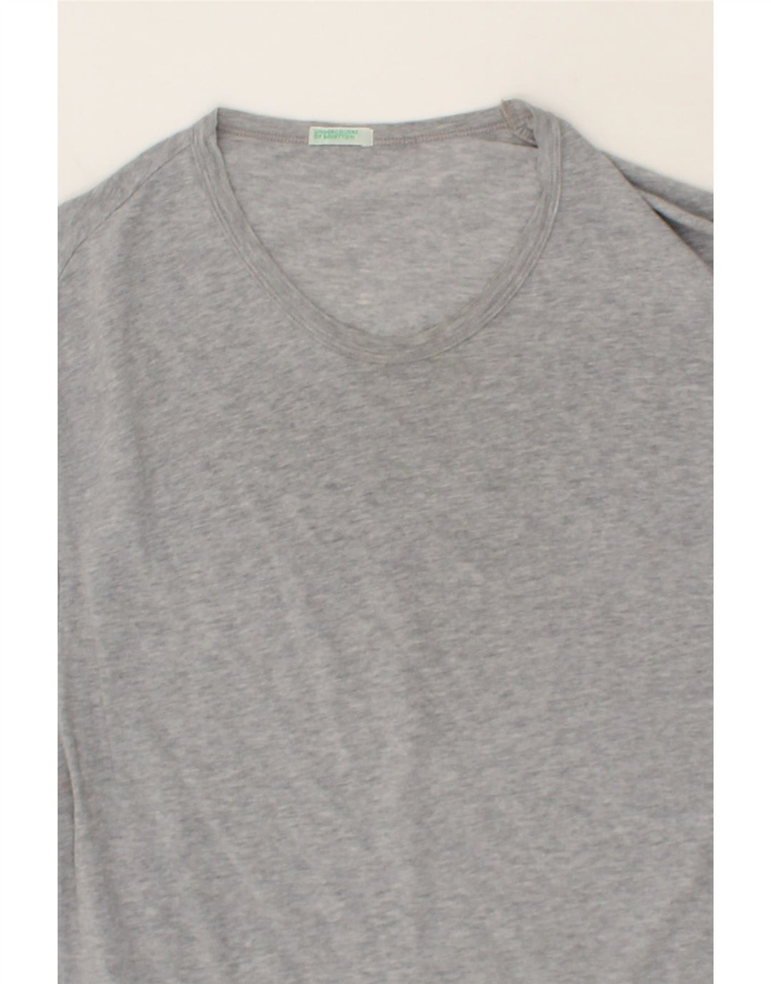 BENETTON Mens T-Shirt Top Medium Grey Flecked Vintage Benetton and Second-Hand Benetton from Messina Hembry 