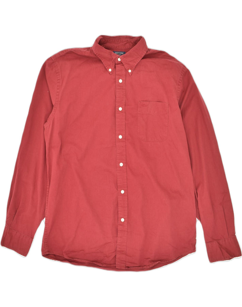 DOCKERS Mens Shirt XL Red Cotton | Vintage Dockers | Thrift | Second-Hand Dockers | Used Clothing | Messina Hembry 