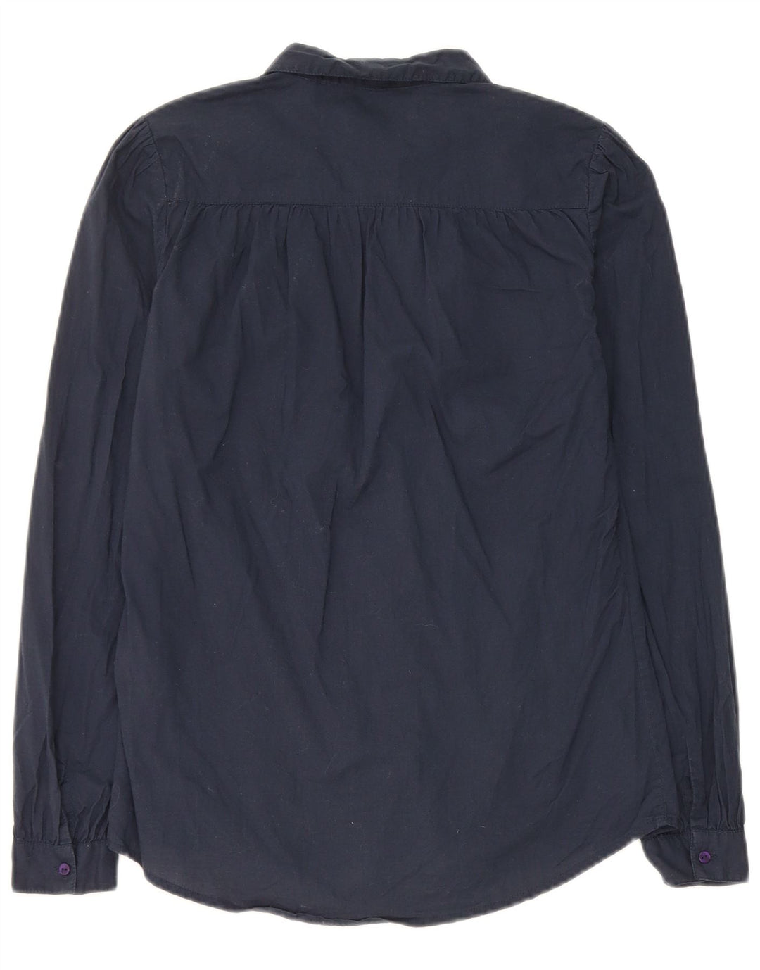 Jack Wills Womens Shirt UK 8 Small Navy Blue Cotton