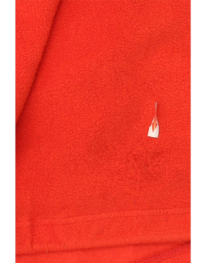 Champion Mens Zip Neck Fleece Jumper XL Orange Polyester