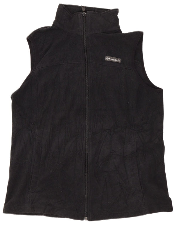 Columbia Womens Fleece Gilet UK 16 Large Black Polyester