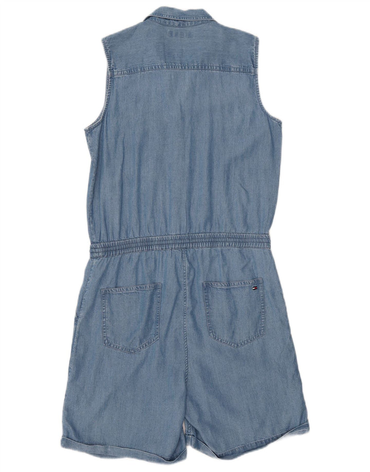 TOMMY HILFIGER Girls Sleeveless Denim Playsuit 14-15 Years  Blue