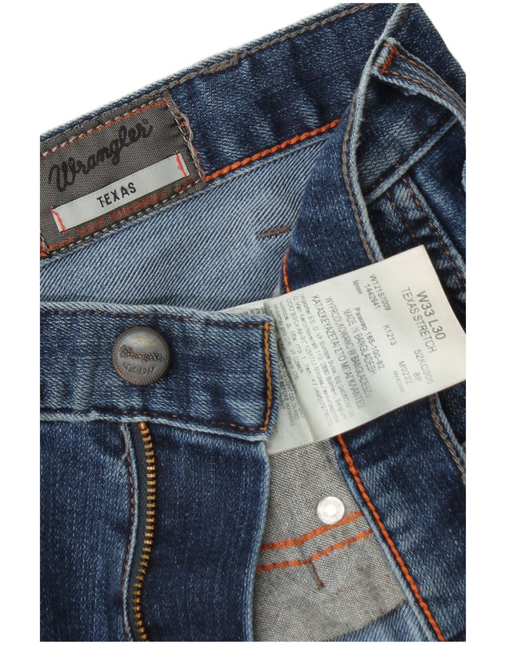 Wrangler Womens Texas Straight Jeans W33 L30 Blue Cotton