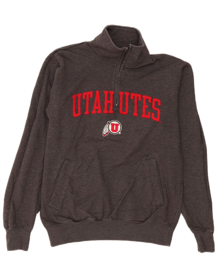 Champion Mens Utah Utes Graphic Sweatshirt Jumper Medium Grey Flecked