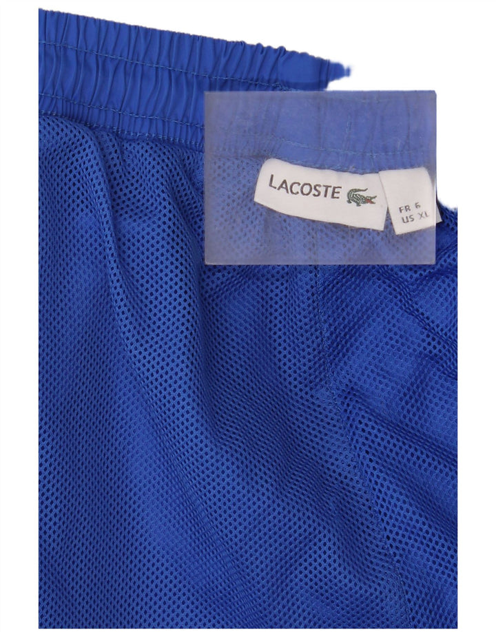 Lacoste Mens Tracksuit Trousers Size 6 XL Blue Polyester
