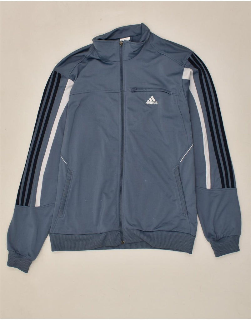 ADIDAS Mens Graphic Tracksuit Top Jacket Large Grey Colourblock Polyester | Vintage Adidas | Thrift | Second-Hand Adidas | Used Clothing | Messina Hembry 