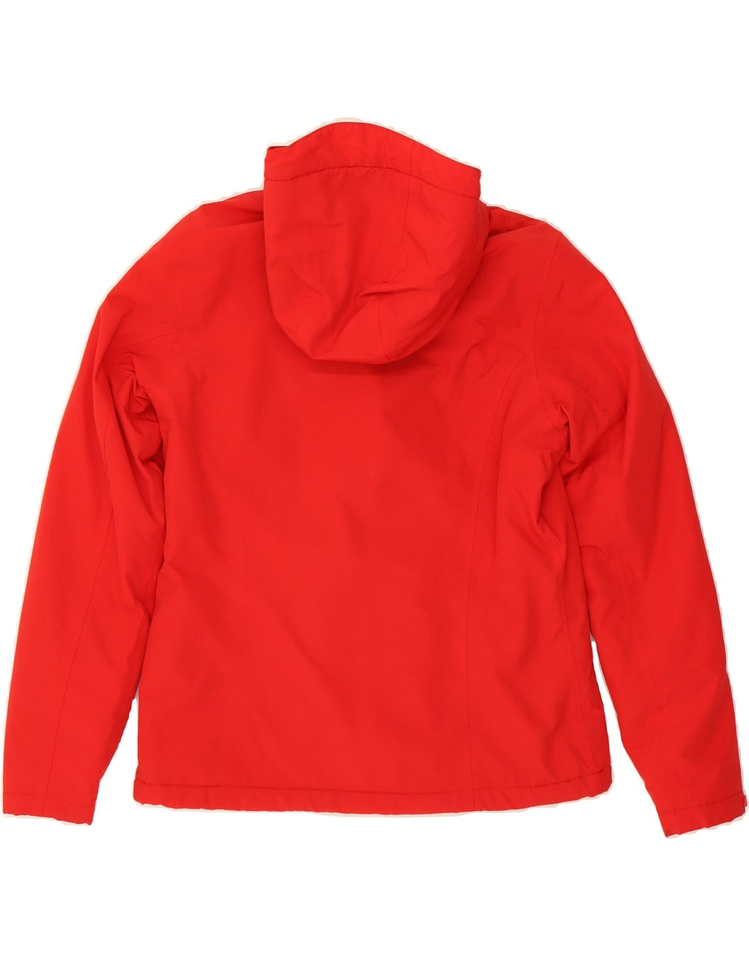 LANDS END Womens Hooded Windbreaker Jacket UK 10 Small Red Nylon Vintage Lands End and Second-Hand Lands End from Messina Hembry 