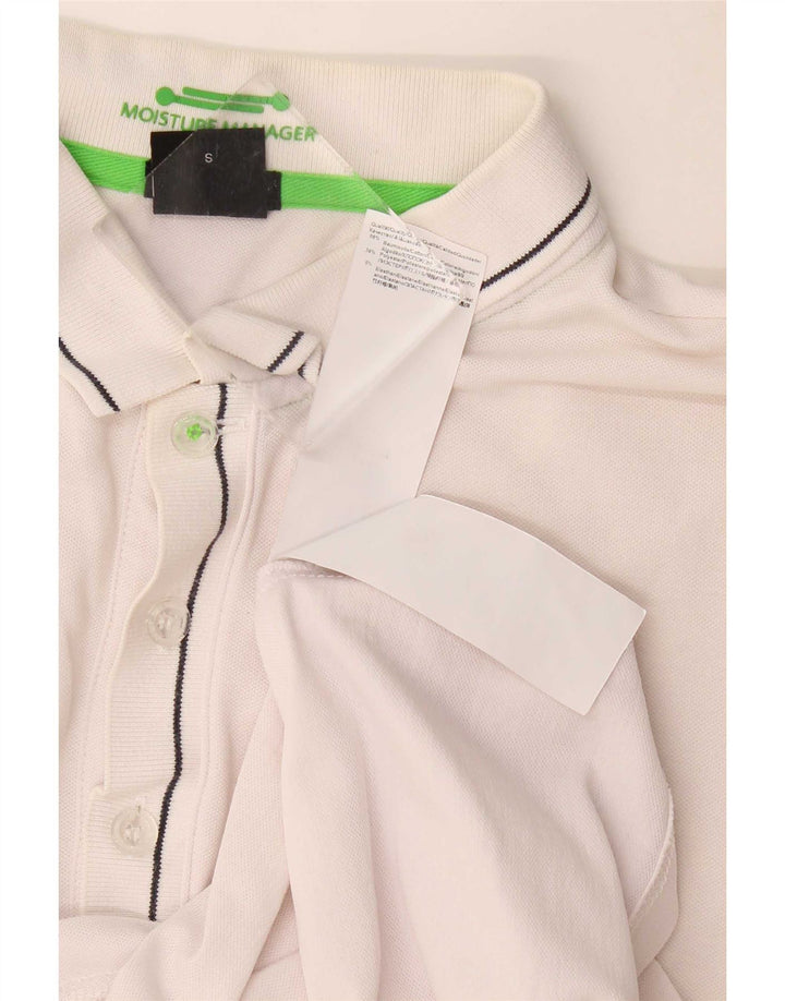 Hugo Boss Mens Polo Shirt Small White Cotton