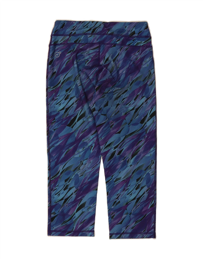 PUMA Womens Capri Leggings UK 12 Medium  Purple Camouflage Polyester Vintage Puma and Second-Hand Puma from Messina Hembry 