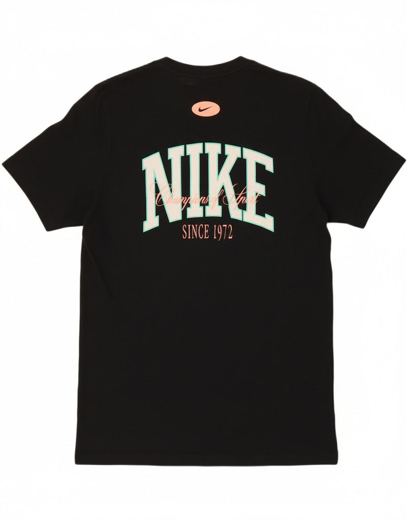 NIKE Mens Graphic T-Shirt Top Large Black Cotton Vintage Nike and Second-Hand Nike from Messina Hembry 