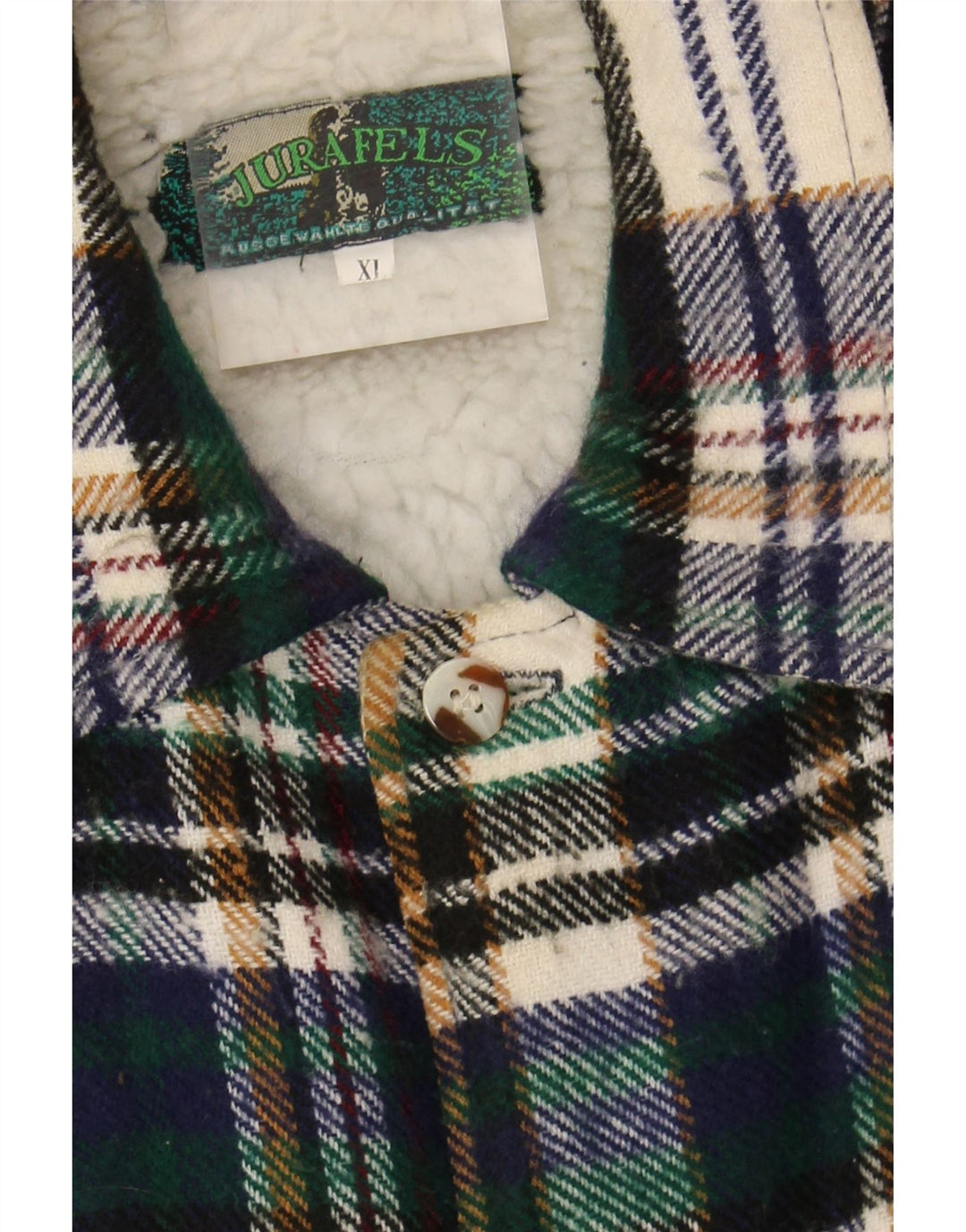 VINTAGE Mens Lumberjack Flannel Shirt XL Multicoloured Check Acrylic