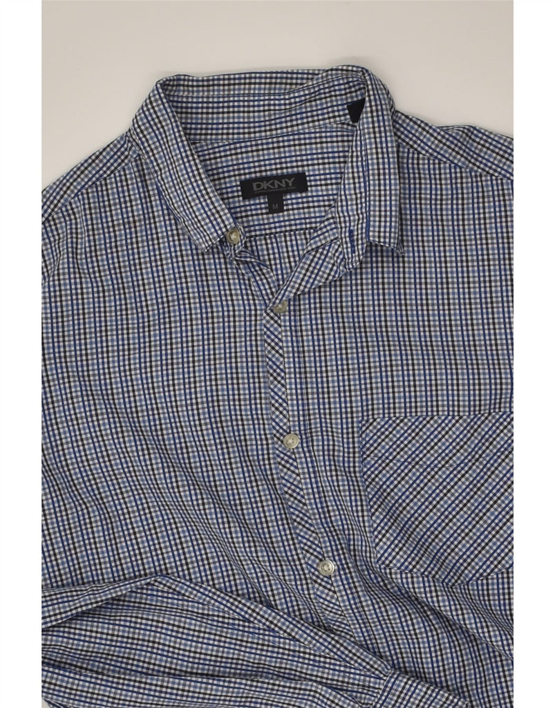 DKNY Mens Shirt Medium Blue Check Cotton | Vintage Dkny | Thrift | Second-Hand Dkny | Used Clothing | Messina Hembry 