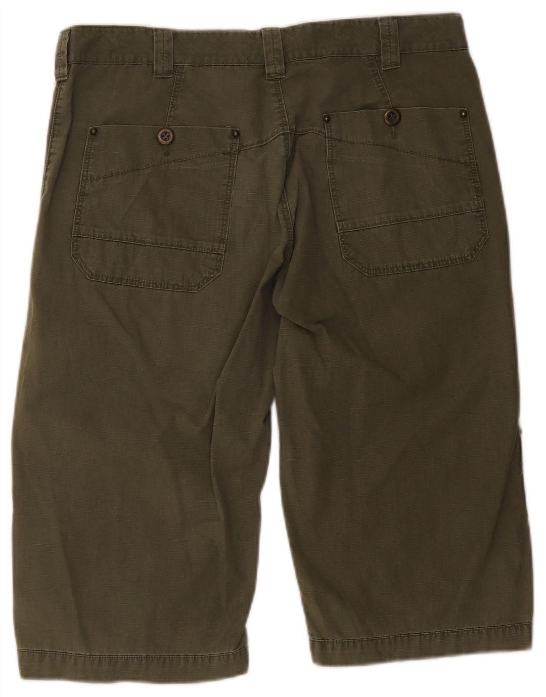 ZARA Mens Cargo Shorts EU 46 XL W36 Khaki Cotton