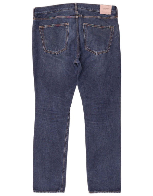 Abercrombie & Fitch Mens Skinny Jeans W36 L32 Blue Cotton