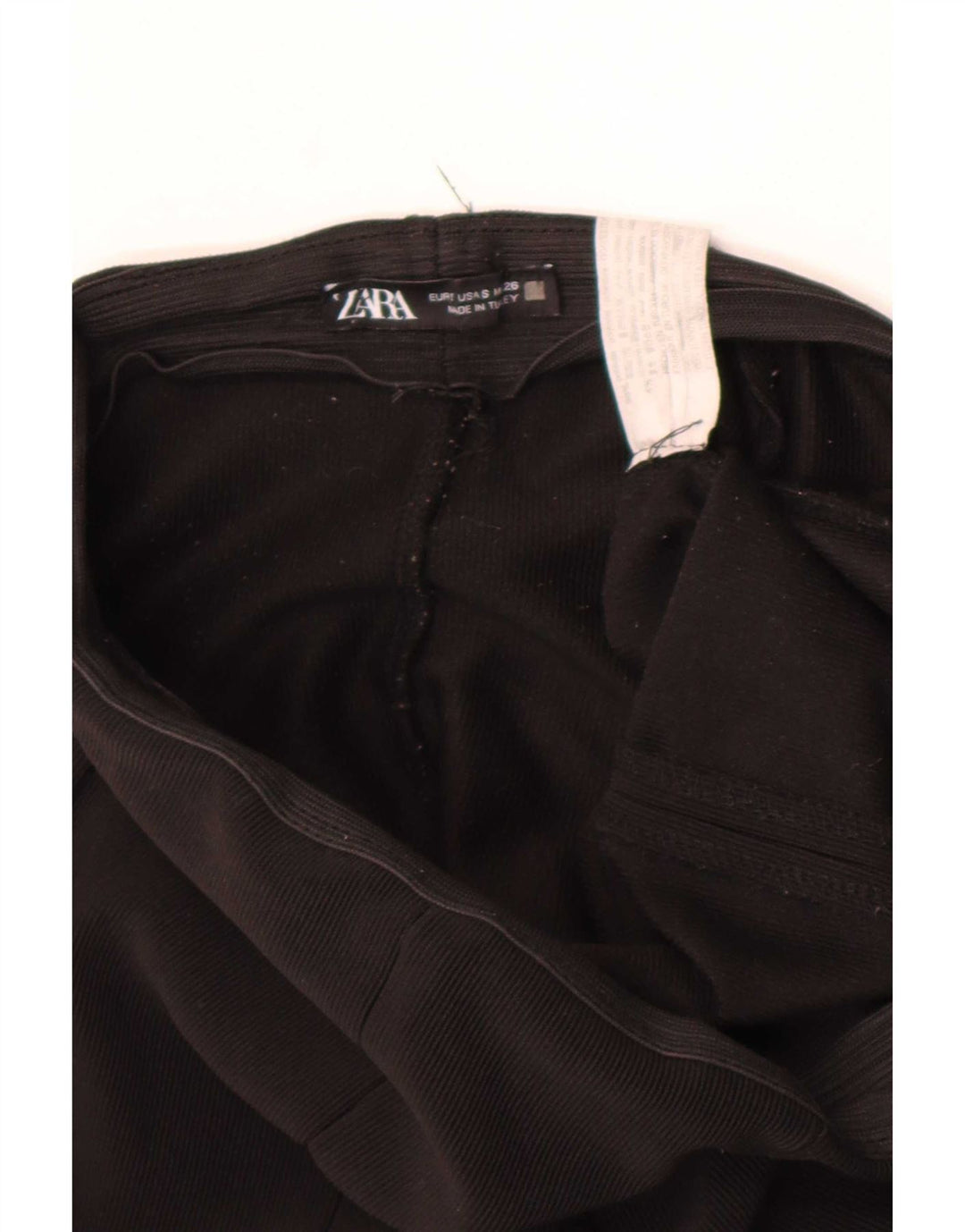 Zara Womens Leggings Small Black Polyester
